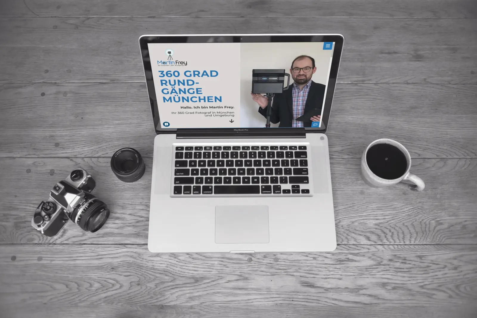 Martin Frey Fotografie — Website-Mockup