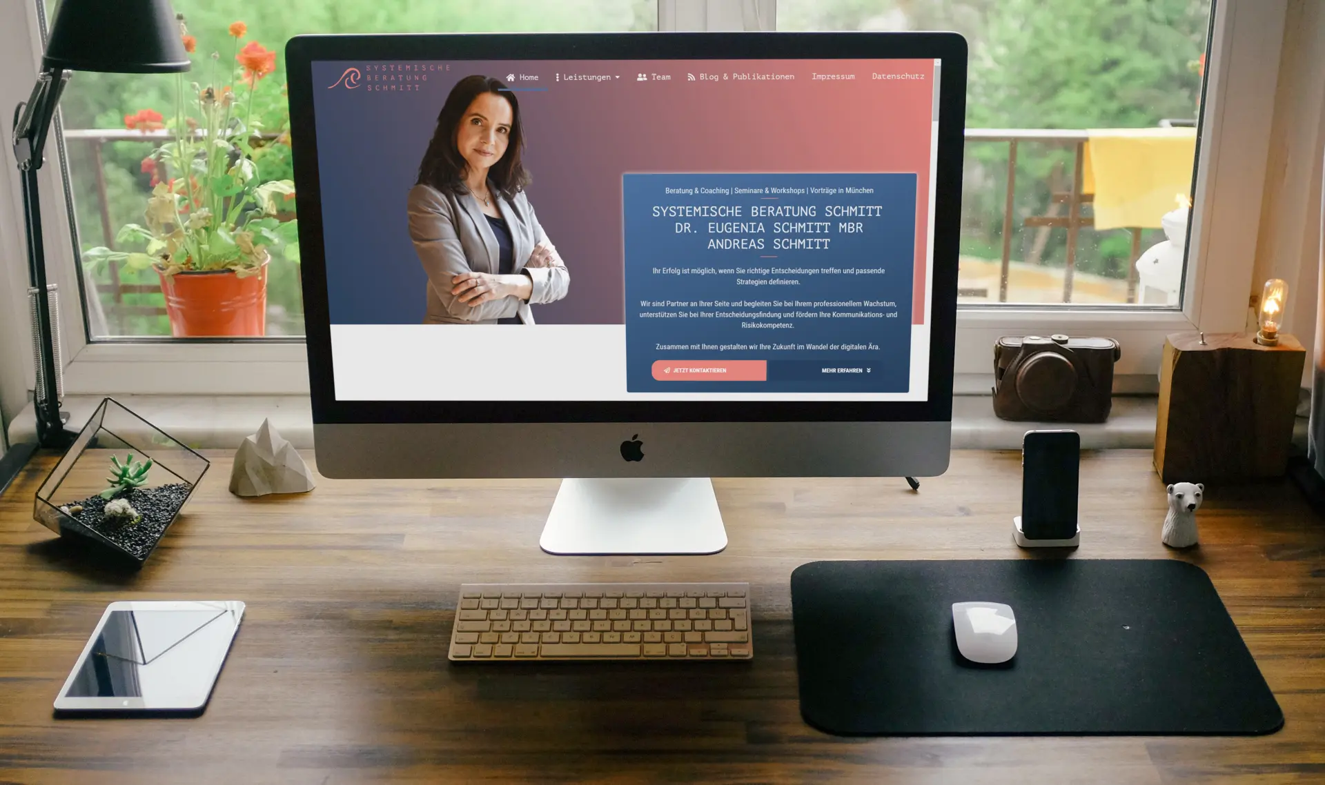 Dr. Eugenia Schmitt — Website-Mockup